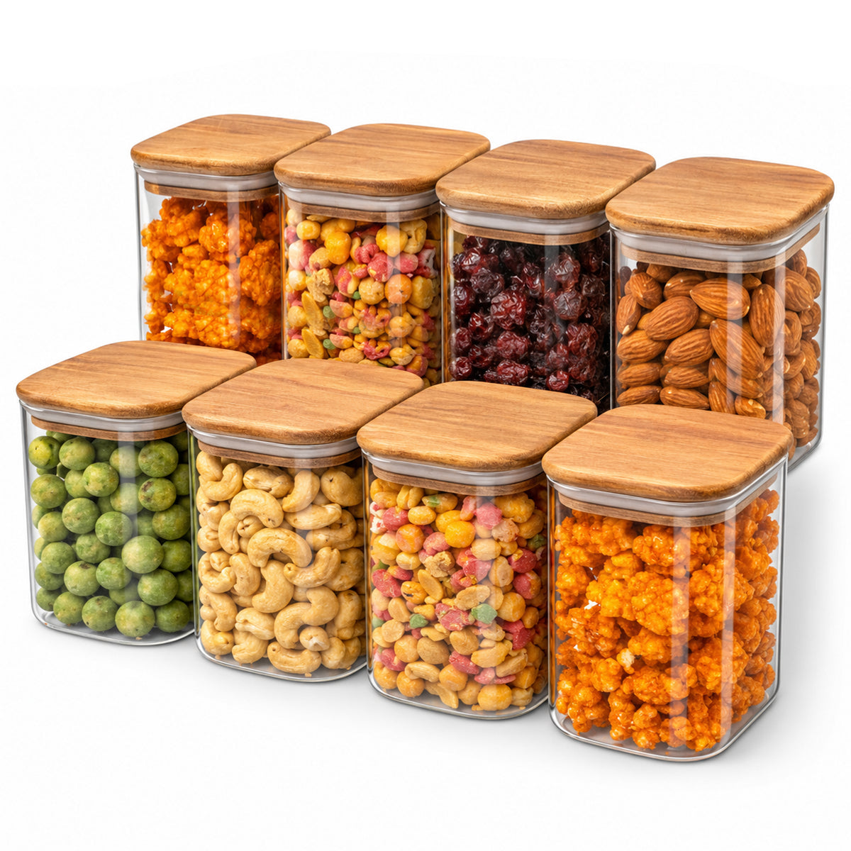 Voorraadpotten, set van 8 · 750 ml